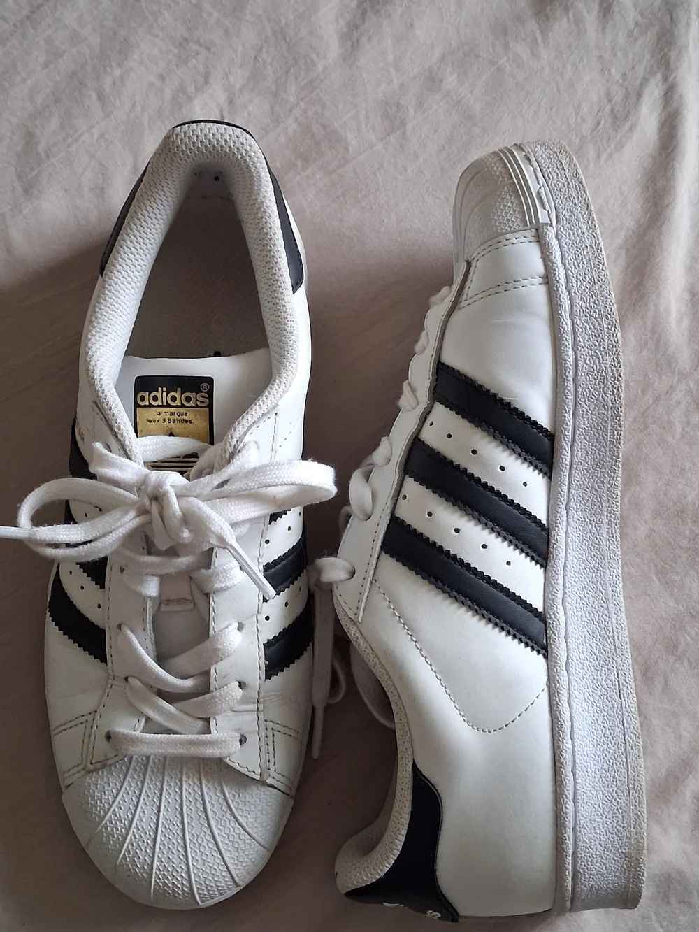 adidas White and Black Low-Top Sneakers